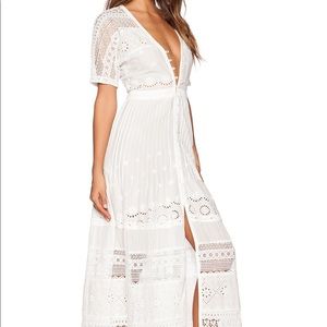 Rare! Spell & The Gypsy White Eyelet Maxi Dress